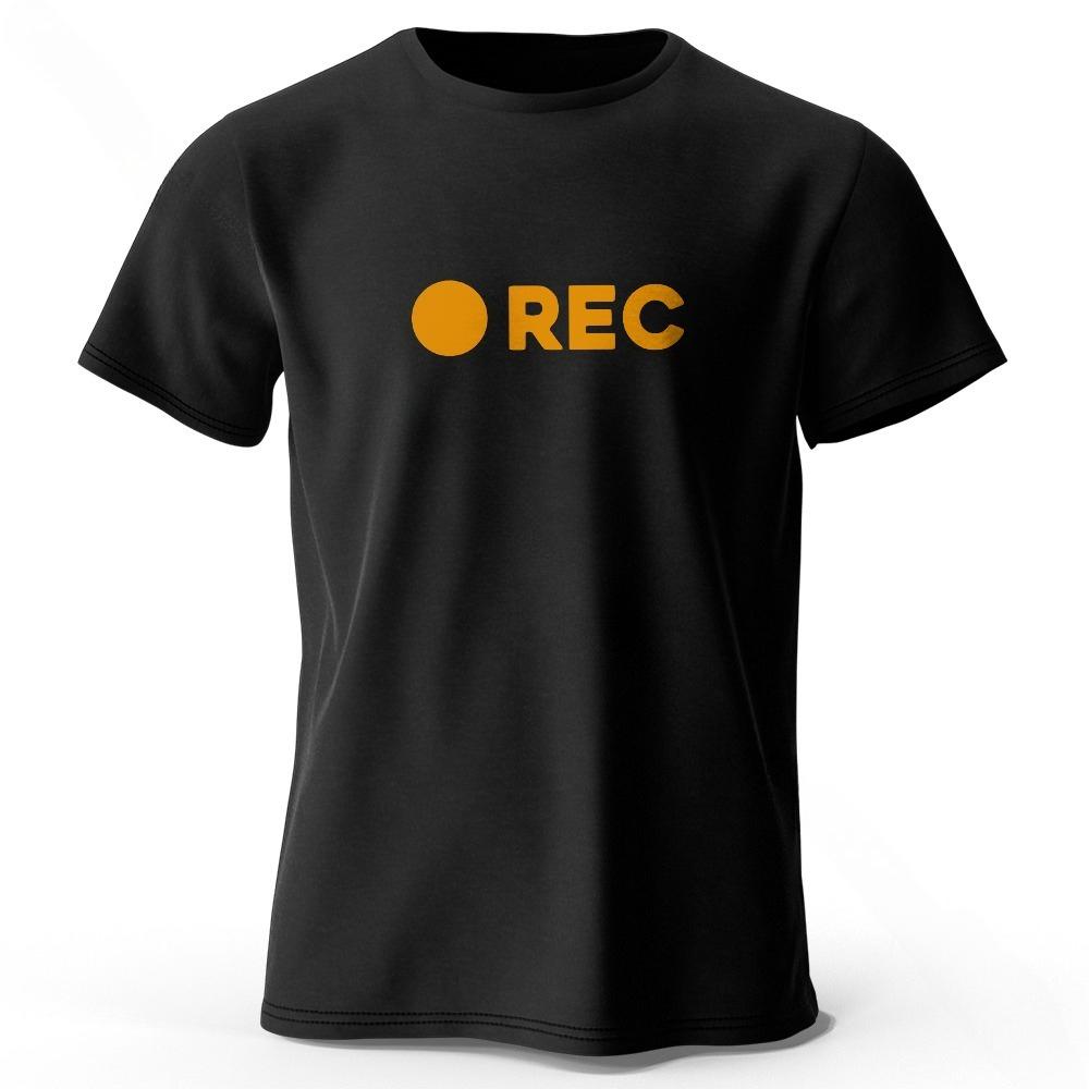 REC Printed Essential Wardrobe Cotton TShirt Soft Breathable Round Neck Short Sleeve Tee for Men Women S