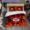Set Biancheria da Letto Fulham Football 3 Pezzi Morbido Set Copripiumino con Federe Set Decorazione Camera da Letto per la Casa