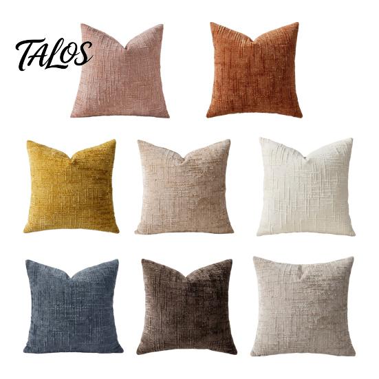 Bedroom Cushion Covers 4Pcs/Set Textured Covers, Decorative Throw Pillow Modern Striped Washable Polyester Pillowcases for Farmhouse Home Sofa Living