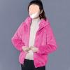 Women's Plus Size Hooded Fleece Coat - Double-Sided Velvet Sweatshirt, Warm Winter Pajamas