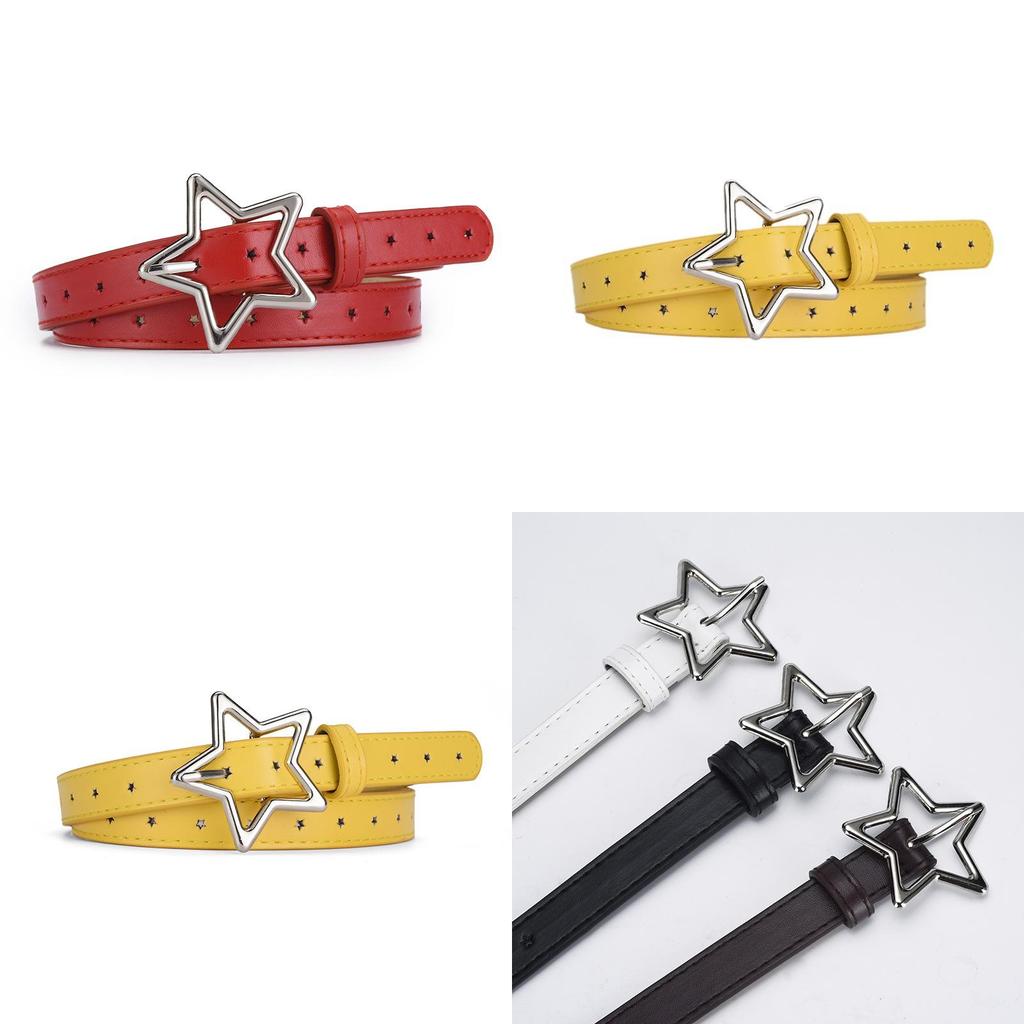 Lovely Five-point Star Design Belt For Women With Charming Colors For Fashionable Looks