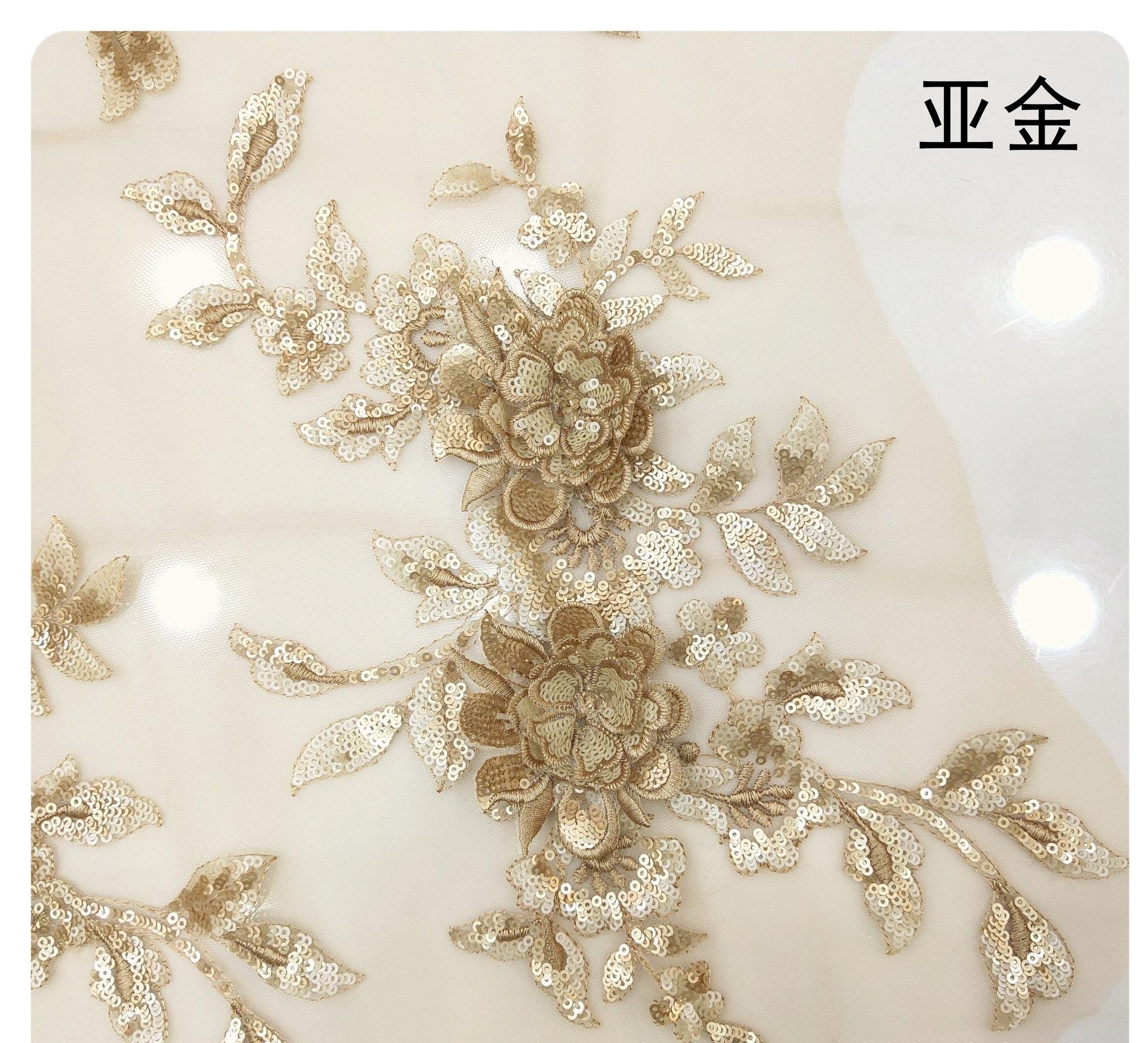 

Блестки Многоцветная Трехмерная Вышивка Кружево Тканевые Наклейки DIY Вышивка Аппликации Нашивки для Одежды Аксессуары Блестка