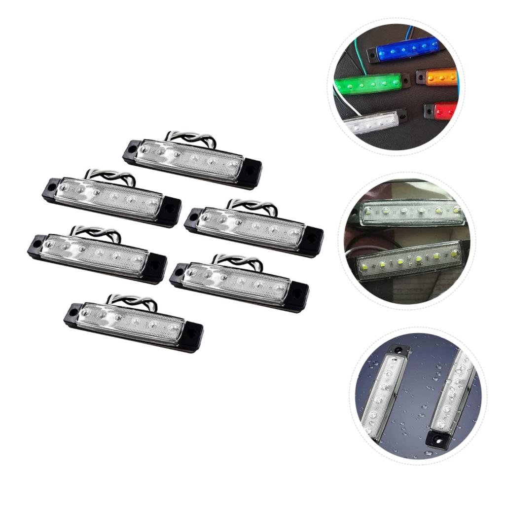 Milisten 6pcs 6 6led Boat Light On Pontoon Led Strip Light Waterproof Boat Navigation