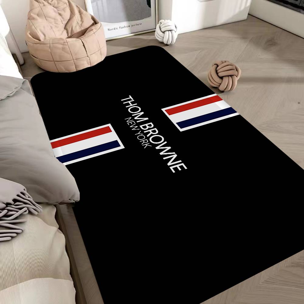Fashion Brand T-Thom B-Brown Floor Mat INS Style Soft Bedroom Floor House Laundry Room Mat Anti-skid Household Carpets