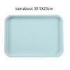 White Plastic Tray, Multi-function, Rectangular Storage Tray, Nordic Simple, Home, Kitchen, Supplies, Fruit, Dessert , 29*17cm