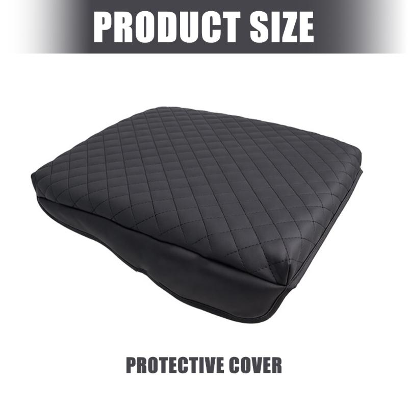 Upgrades Leather Center Console Cover Armrest Protector Square Armrest Cover Excellent Fit for Pickup 1500 2018-2026