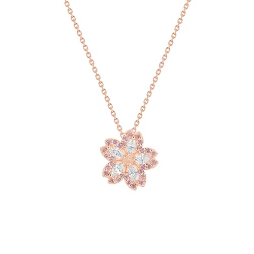 

Canal 4℃ Official SAKURA Collection Silver Necklace, Birthday Gift for Women, Includes Jewelry Case, 152614221001