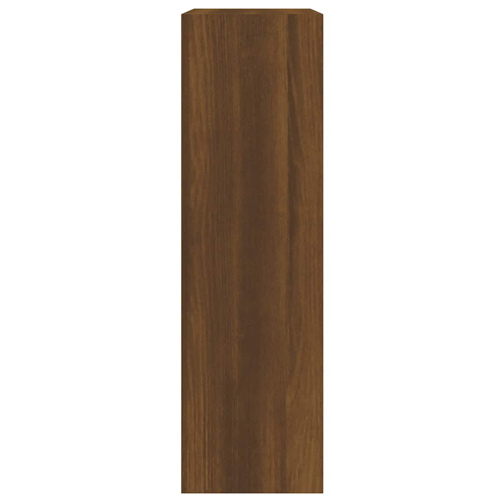 Shoe Cabinet in Brown Oak Effect 63 x 24 x 81 cm Particleboard