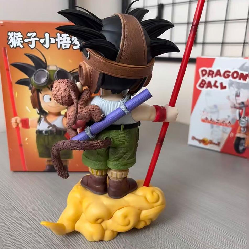 Hot 16Cm Anime Dragon Ball Son Goku Figure With Monkey Kid Goku Action Figure Pvc Statue Collection Model Toys Gifts