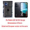 Für Redmi 15C 173MM Europa Kamera Stoßfestes Panzergehäuse Für Redmi 15C 4G 5G Europa Auto Magnetische Halterung Ring Schutzhülle