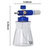 For Pressure Washer Foam Sprayer with Stainless Steel Filters 1L Capacity and Adjustable Nozzle for Effective Foam