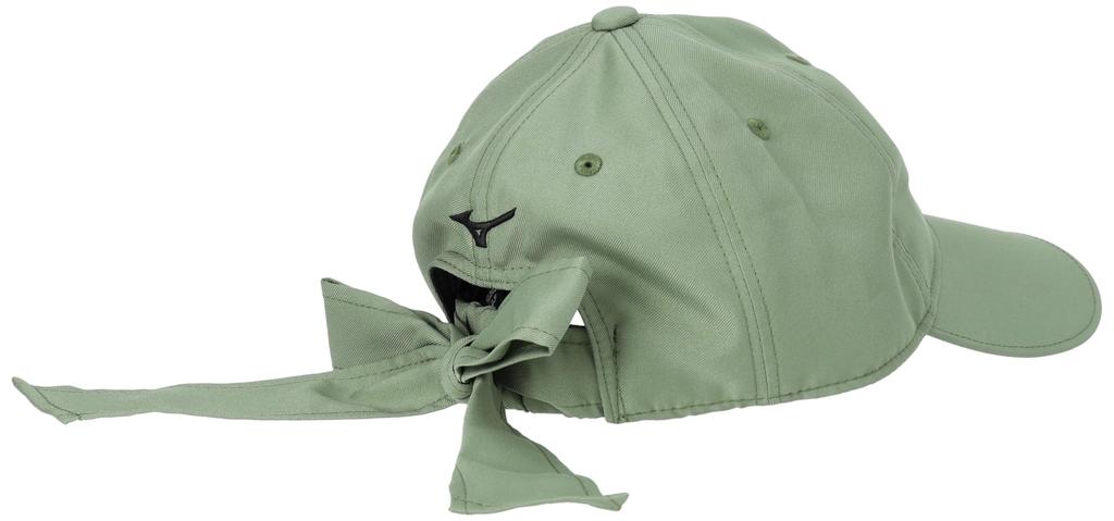 Mizuno Breath Thermo Golf Cap with and Ribbon, Moisture-Wicking Heat-Generating, E2MWA708, Women's, Olive, One-Size-Fits-All (Head Circumference