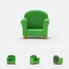 Magnetic Sticker 3D Design Fine Workmanship Solid Simulation Sofa Fridge Magnet for Refrigerators