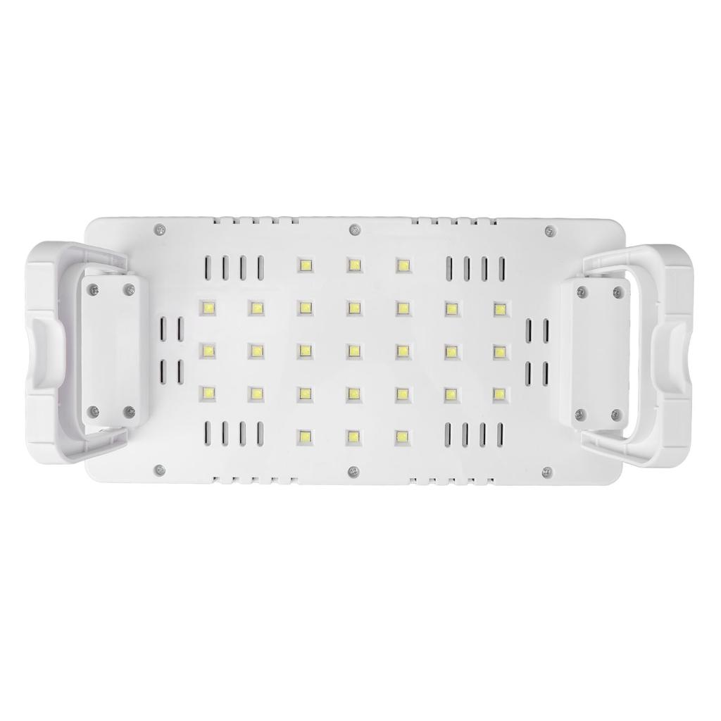 Foldable Nail Gel Dryer 27pcs Light Chips 2 Timing PU Leather Hand Pillow Nail Polish Curing Lamp White