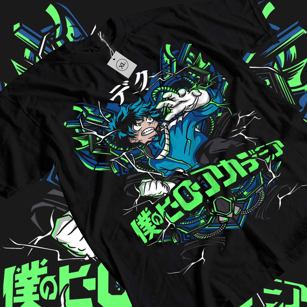 Deku T-shirt Hero Japanese Manga Anime Midoriya Dabi Shoto Shirt All Size