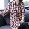Bürodame Stilvolles Polka Dot bedrucktes Hemd Lässig Halbarm Damenbekleidung Einreihig Sommer Koreanisch Locker Midi-Bluse