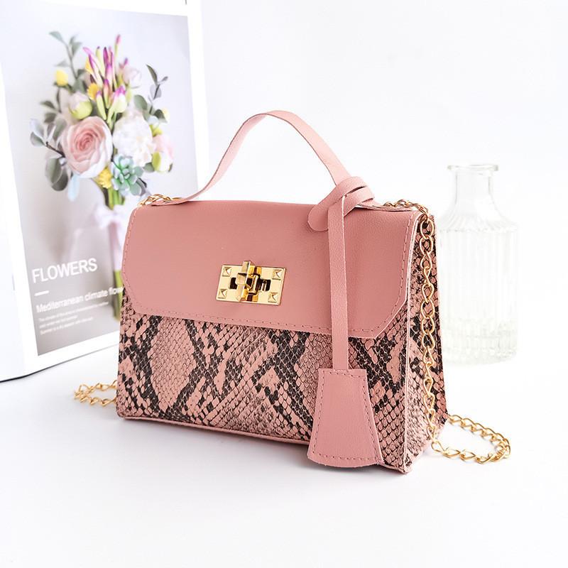 2021 New European And American Retro Snake Skin Shoulder Bag