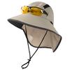Safari Hat for Adventure Foldable Boonie Fishing UV Military Sun with Detachable Chin Wide Suitable for and Outdoor Golf [TOP-EX] Men, Hat, Hat, Hat,