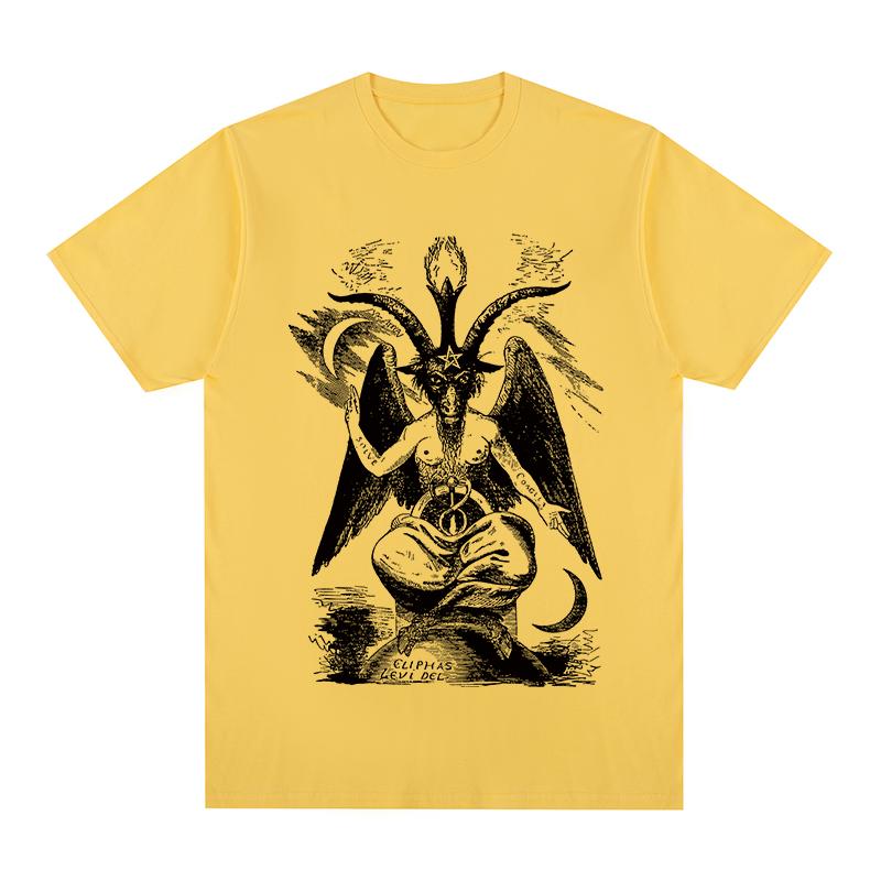baphomet behemoth Vintage tshirt Satanic Devil Cool Breathable Graphic Cotton Unisex T shirt New TEE TSHIRT Womens tops