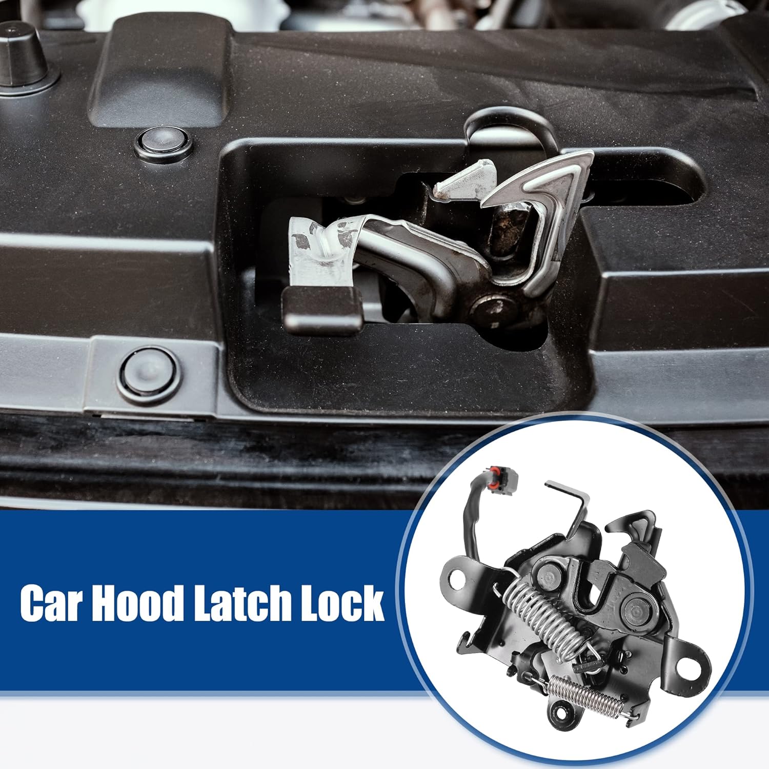 ACROPIX Car Hood Latch Lock Assembly Replacement for Lexus IS250 IS350 2014-2015 No.5351053100 - Pack of 1 Black