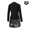 Alena Peony Regular Fit Zip-Up Rash Guard Set A5Bl1Ps10Blk