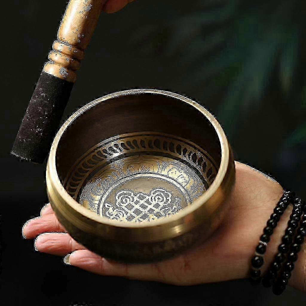 Handmade Buddha Sound Bowl Kit Sound Accessory Praying Supplies-ZZY