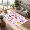 Gaby Dollhouse Printed Crystal Velvet Area Rug, Soft Anti-Slip Water Absorbent Floor Mat for Living Room Bedroom