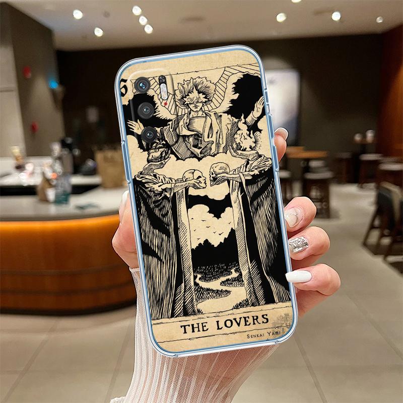 RE21 Divination Tarot Transparent Phone Case for Motorola Moto G40 G04 G05 One Ace Action  Fusion + Plus Hyper Macro Vision Zoom