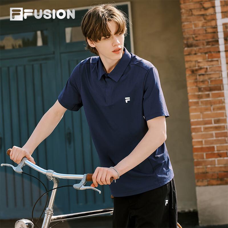 FILA FUSION Men s Knit Short Sleeve Polo Shirt L