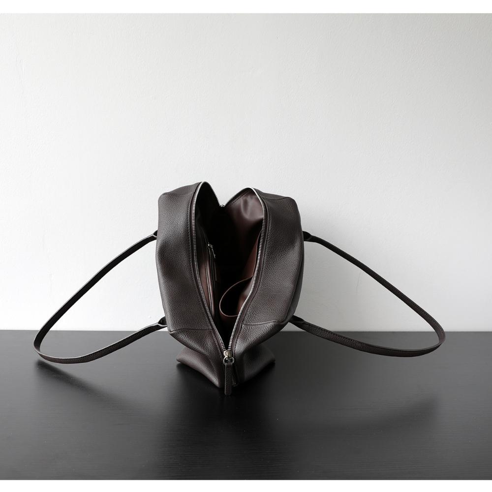 Niche light luxury imported first-layer cowhide underarm bag minimalist loose lazy shoulder bag simple handbag bag