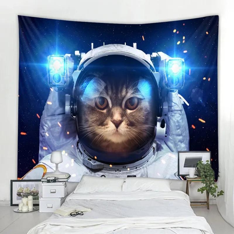 Wanddekoration Zuhause Wandteppich Lustige Katze Hintergrund Hängestoff Büro Wohnzimmer Wandteppich