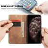 Leder Hülle für iPhone 12 11 Pro X XR XS Max, CaseMe Retro Geldbörse Luxus Magnetische Kartenhalter Brieftasche Abdeckung Für iPhone 8 7 6 Plus 5