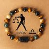 Pulsera de Ojo de Tigre y Piedra Pintada de las Doce Constelaciones