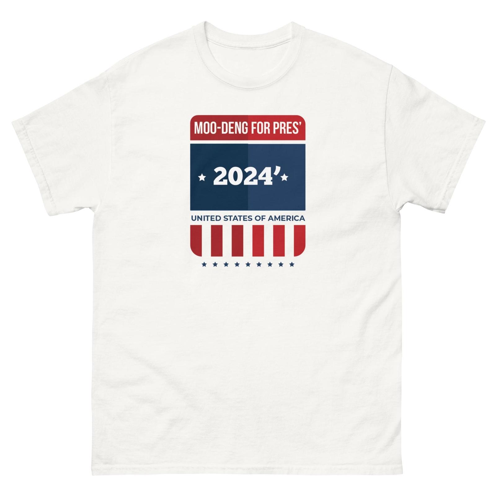 Moo Deng USA 2024 T-Shirt MOO DENG Hippo Tee L