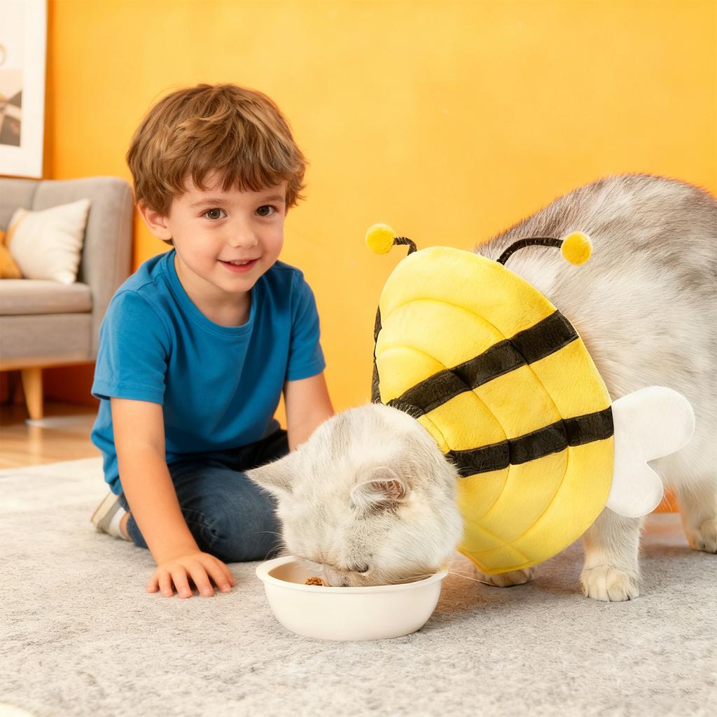 Kryza pooperacyjna dla zwierząt, Ochronna nakrycie głowy zapobiegające lizaniu i gryzieniu dla kotów, Miękki kołnierz na szyję dla psów, Artykuły ochronne