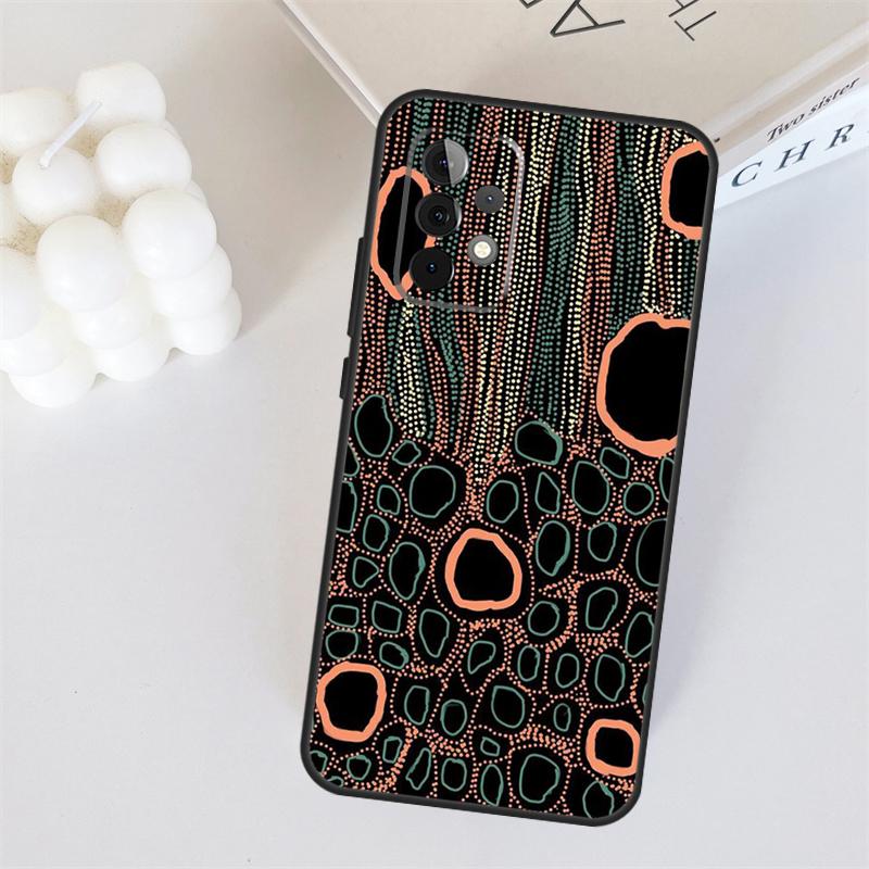 Aboriginal Kunstdruck Für Samsung Galaxy A22 A32 A52 A54 A14 A16 A26 A36 A56 A55 A35 A05 A06 A15 A53 A33 A13 Hülle