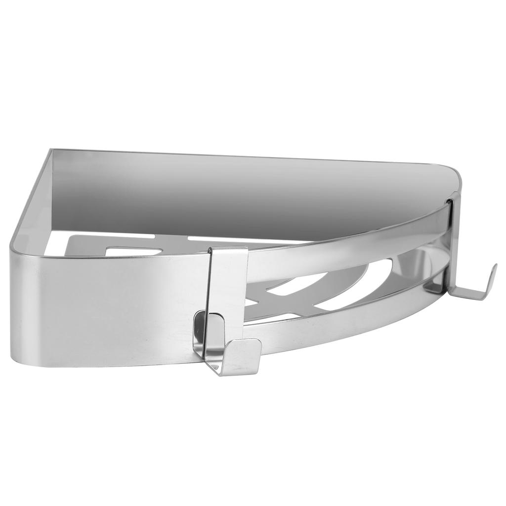 304 Stainless Steel Hollow Triangular Corner Shelf Shampoo Storage Rack Bathroom Accessory