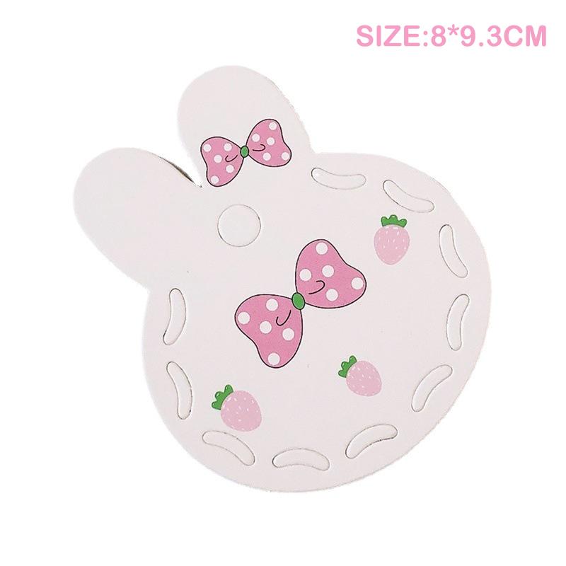 50Pcs Cute Bow Rabbit Hairpin Paper Jam Hair Clip Display Cards Hair Clips Jewelry