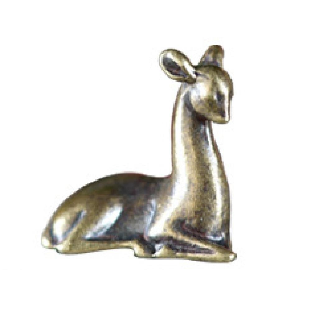 Retro Vintage Animal Figurines Copper Zinc Zinc Alloy Micro Landscape Figurine  Tabletop Decor Sitting Down