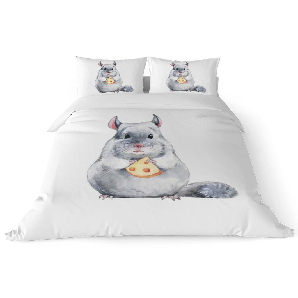 Cheese Bedding Sets Yellow Food Dessert Comforter Covers for Boys Girls Kids Duvet Cover Sets Fashion Teens Bedroom Decor 3 Pcs