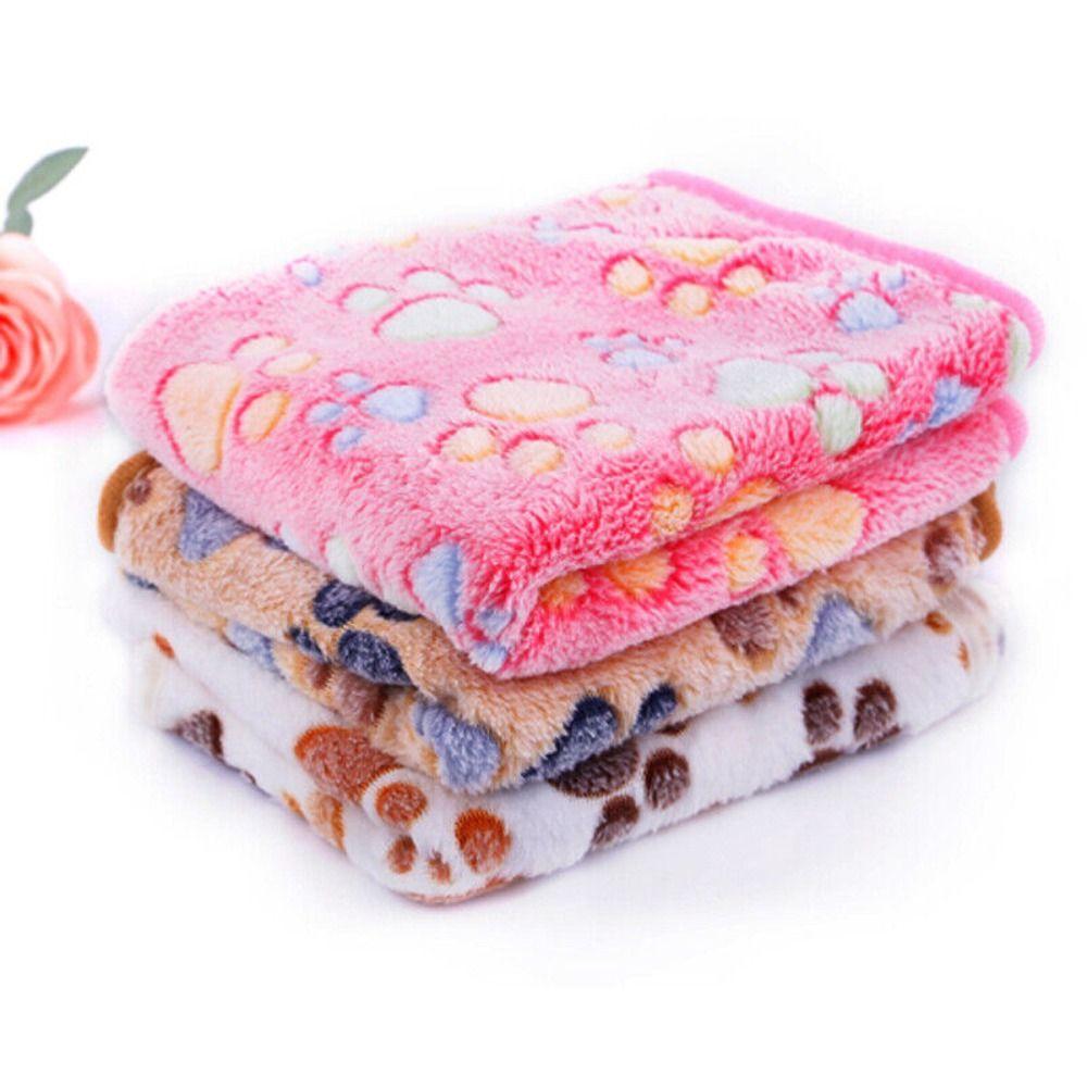 Winter Cat Bed Flannel Fleece Pet Mat Sleeping Pad Soft Warm Dog Blanket
