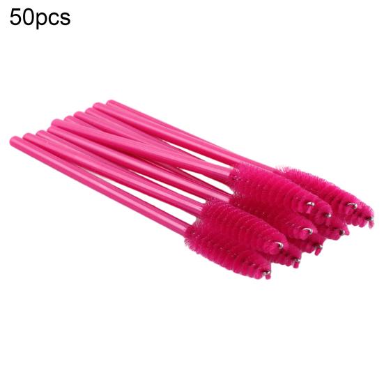 50Pcs Disposable Mascara Wands Eyelash Brushes Applicator Makeup Tool Portable