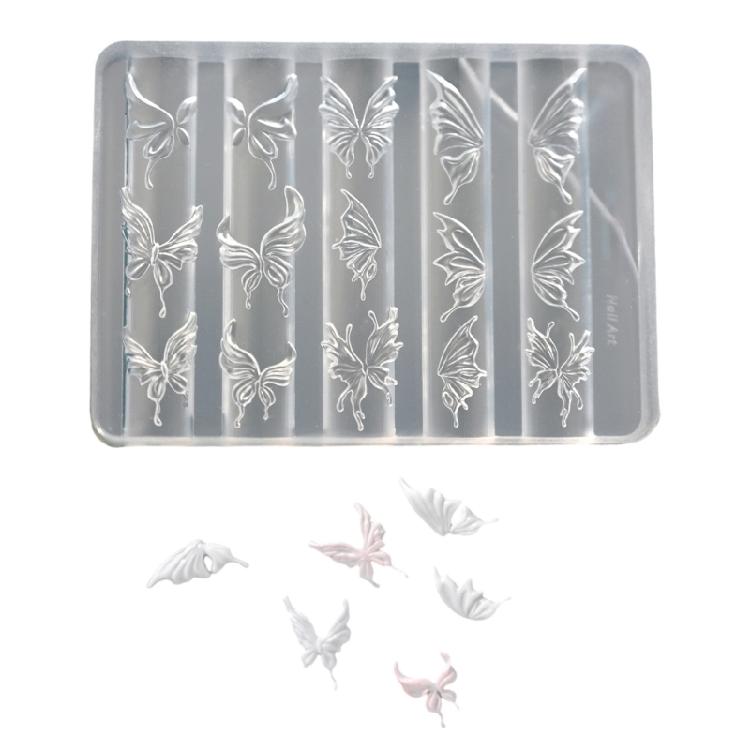 

Многоразовая 3D силиконовая форма для лепки Высокоэластичный инструмент для креативных дизайнов ногтей и поделок 1