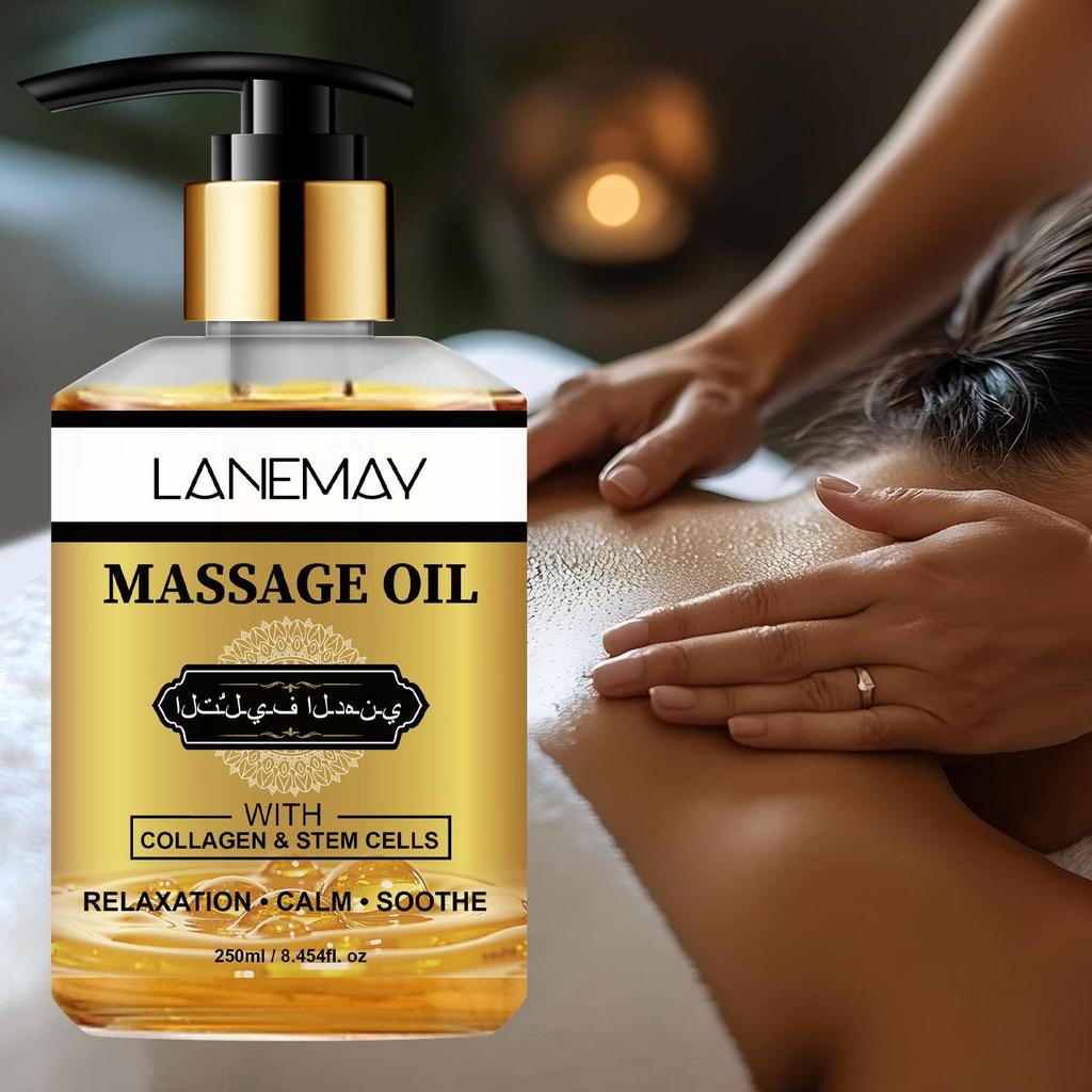 MASSAGE OIL-Moisturizes and Soothes the Skin, Tightens and Shapes the Figure, Improves Sagging and Dullness, Revives Elasticity and Luster,250ml