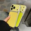 Instantly Change 17 Large Window Litchi Texture Phone Case For iPhone 17 16 15 14 13 Pro Max Plus Matte Shockproof Cover