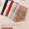 Popular Seamless High-Waisted Light Lace Tummy Control Silk Panties for Women