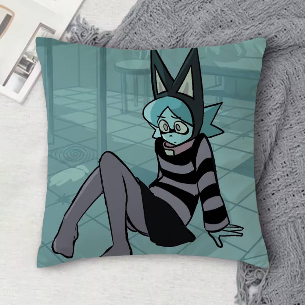 Psycho Cuties Double-Sided Printed Square Decorative Cushion Cover For Sofa Living Room Home Decor