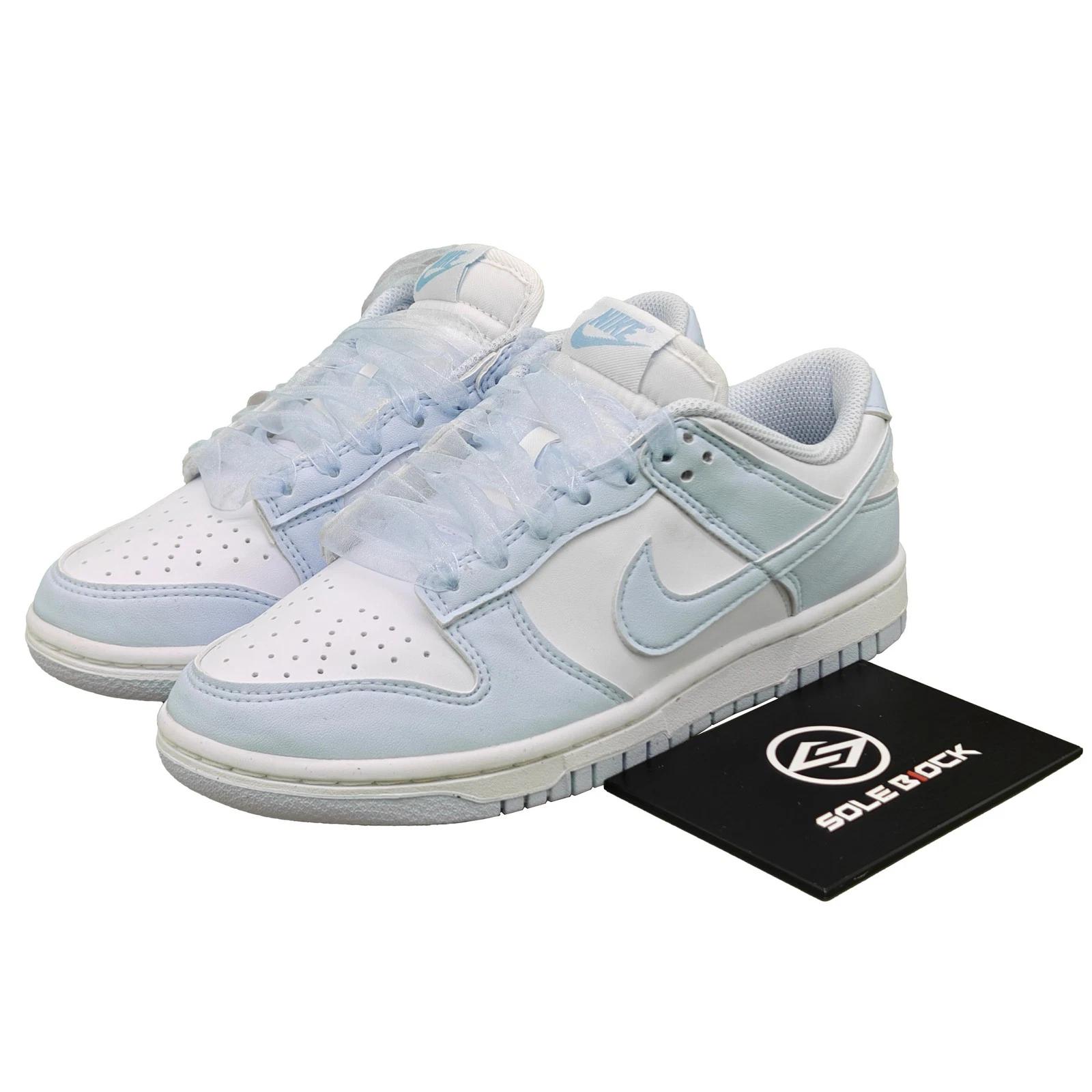 

Nike Dunk Low Sheer Lace Pack Голубой оттенок IB7311-100 Специальные шнурки Женский размер EU 38 белый/синий