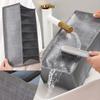 6-teilige faltbare Kleider-Organizer-Taschen mit 7 Fächern – waschbar, Schubladenaufbewahrung aus Polyester für Kleiderschrank und Schrank