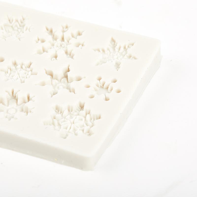 Christmas Snowflake Silicone Fondant Mold Cake Decorating Border Baking Mould 3D